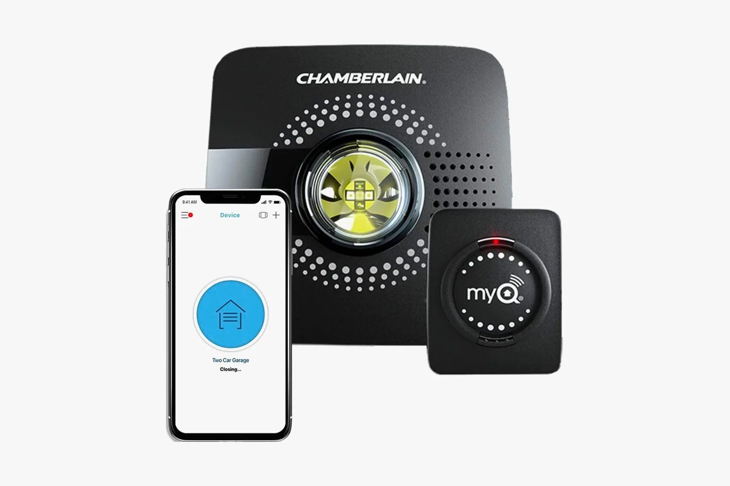 myq smart garage door opener chamberlain