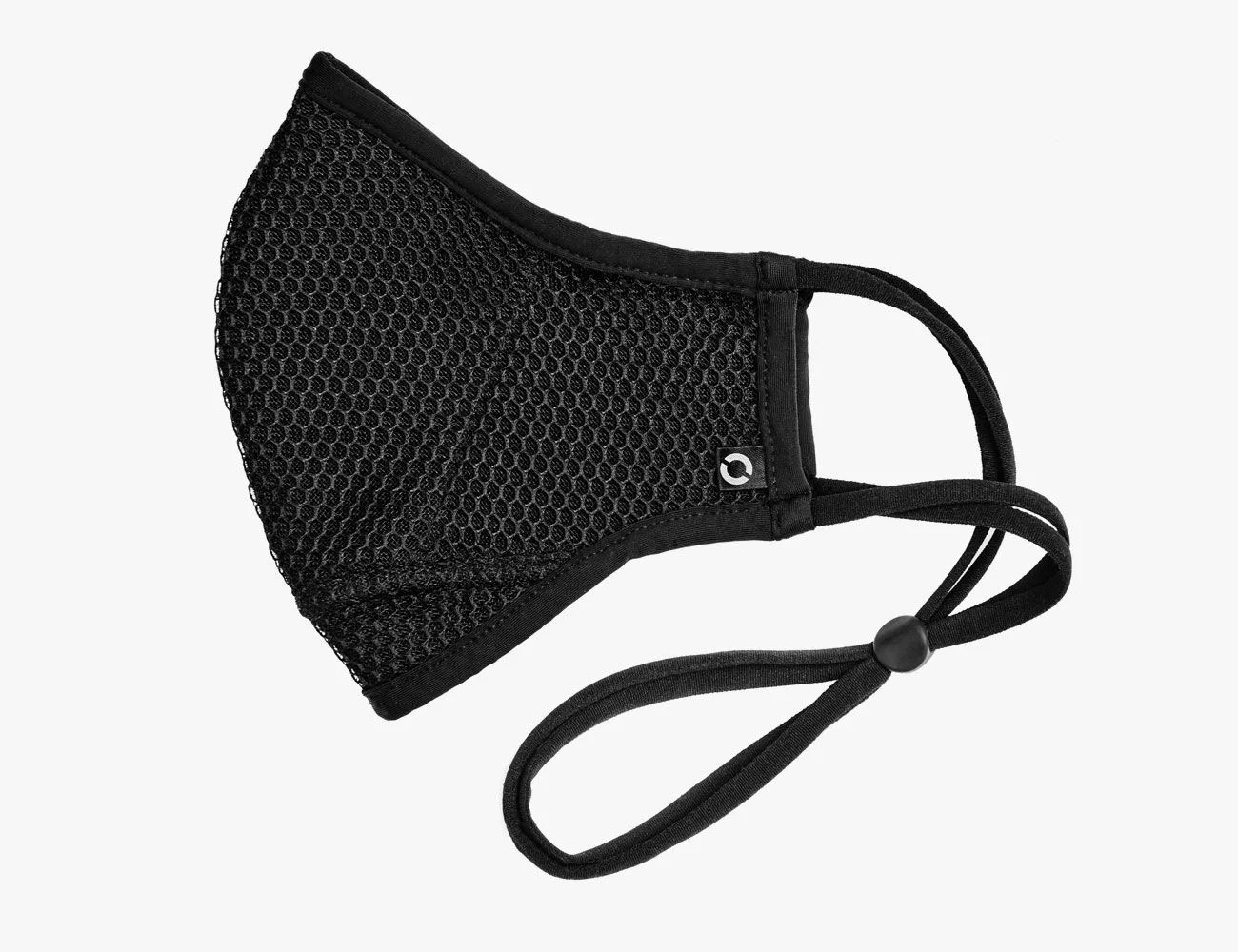 a black face mask