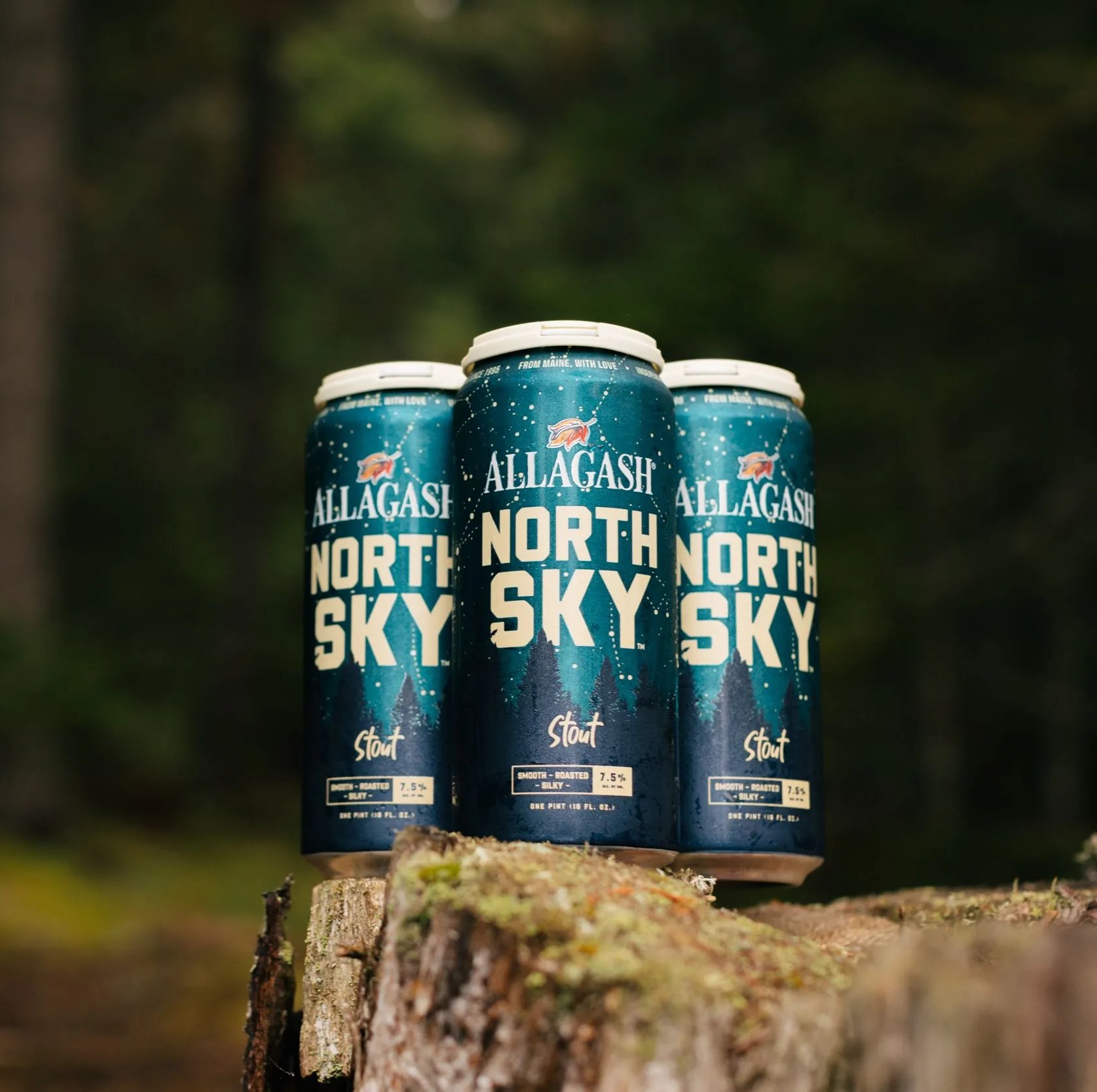 a four pack of beers outside