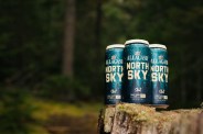 a four pack of beers outside