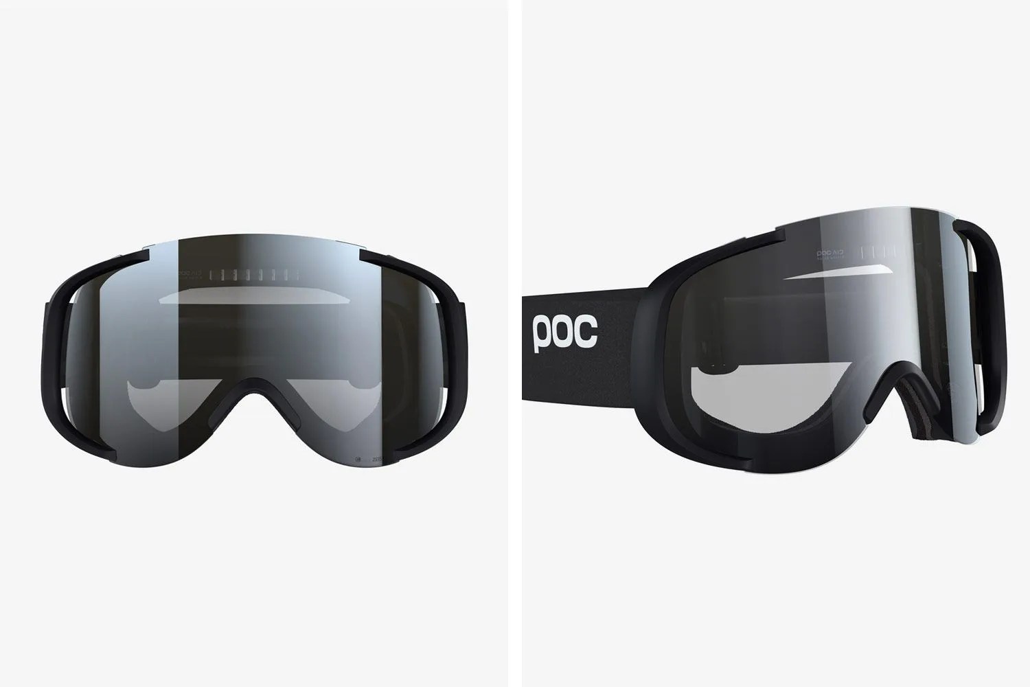 a black ski goggle