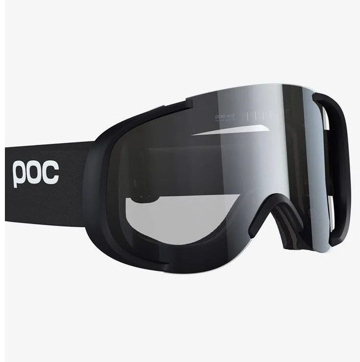 a black ski goggle