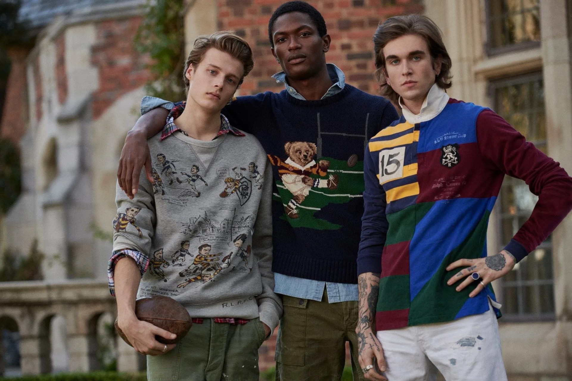 3 men in ralph lauren