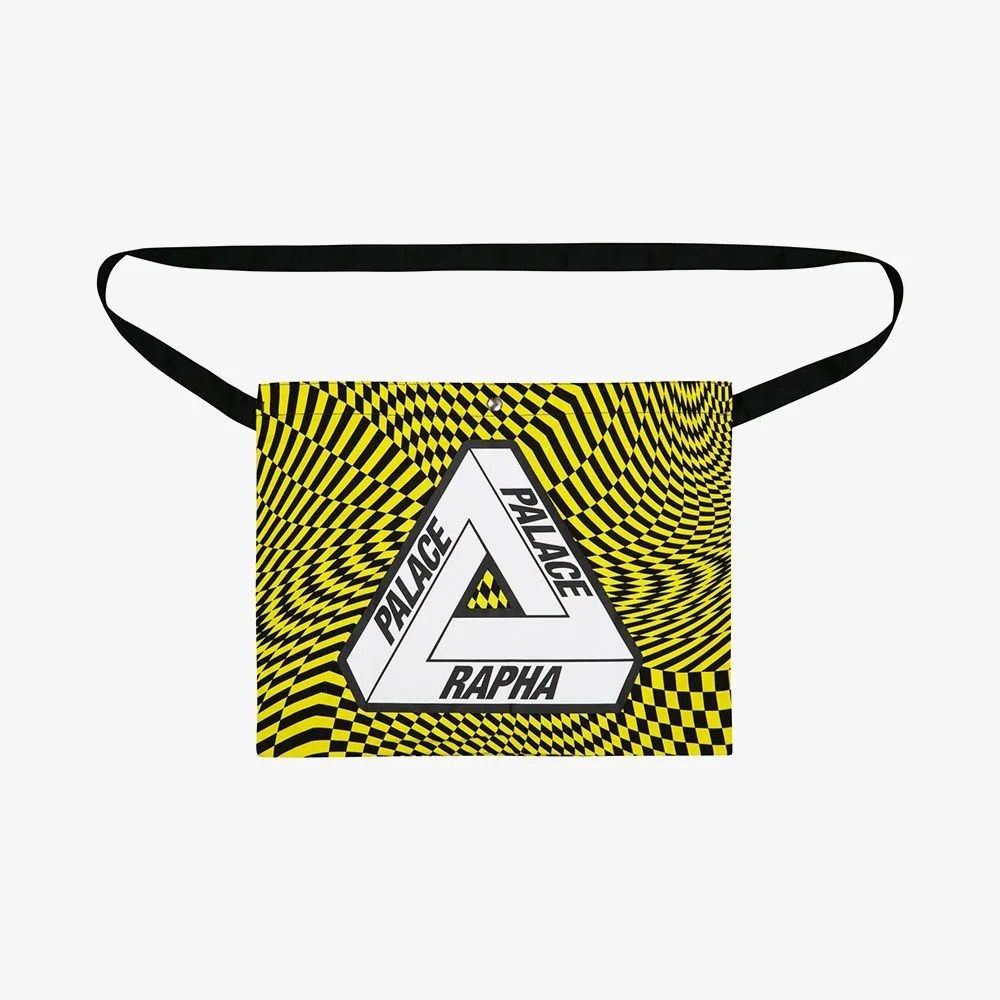 a yellow and black bag