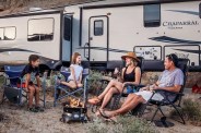 rv share renters at a campsite