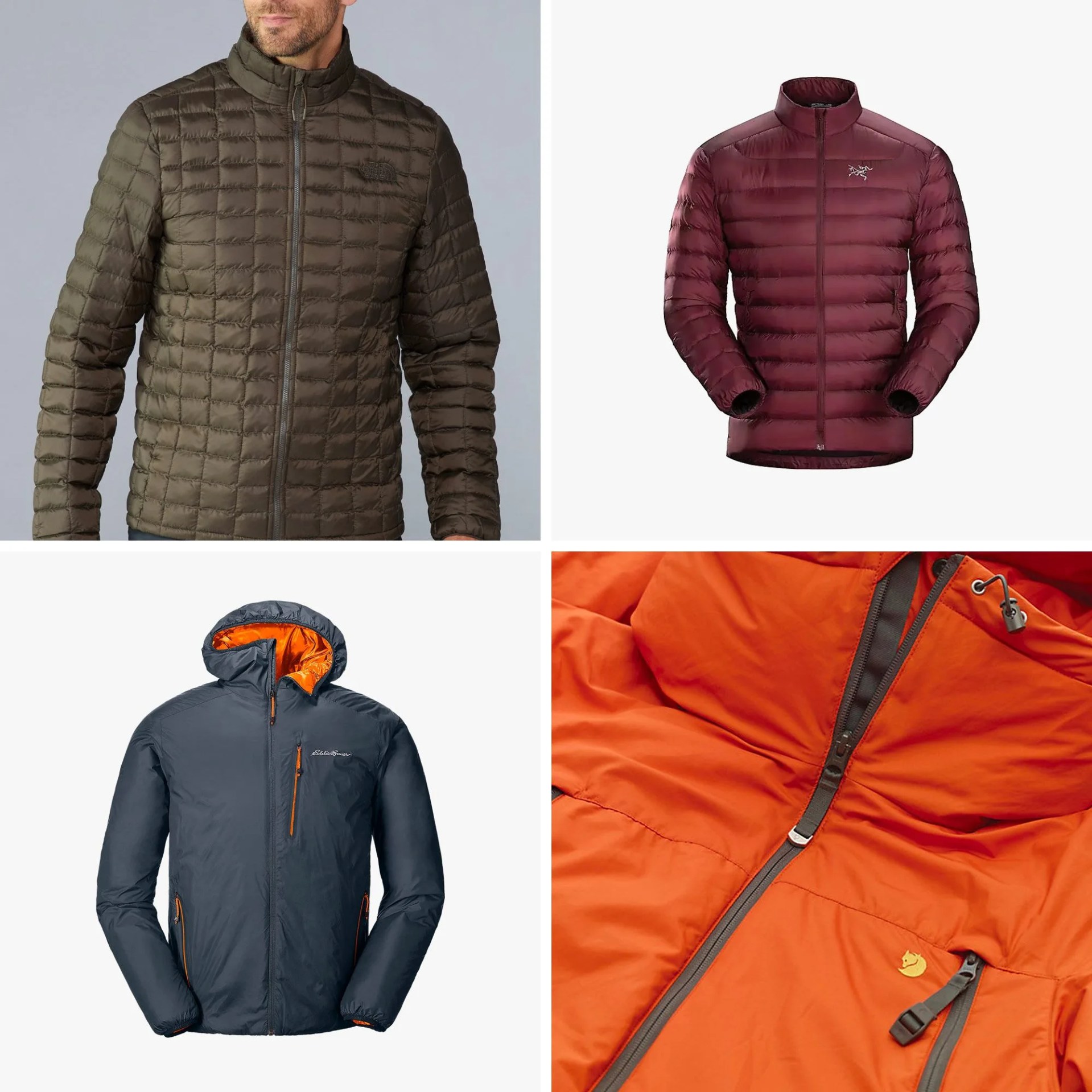 four winter jackets