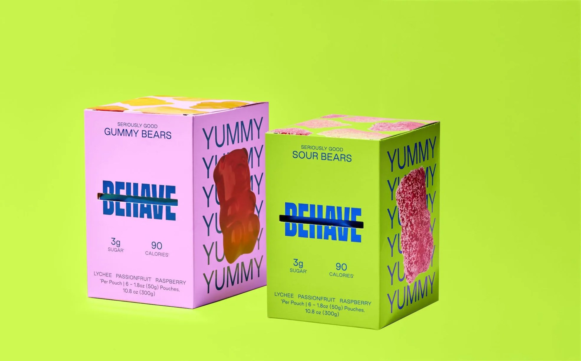 two boxes of gummy bears