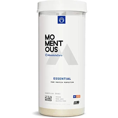 a large tube of protein powder
