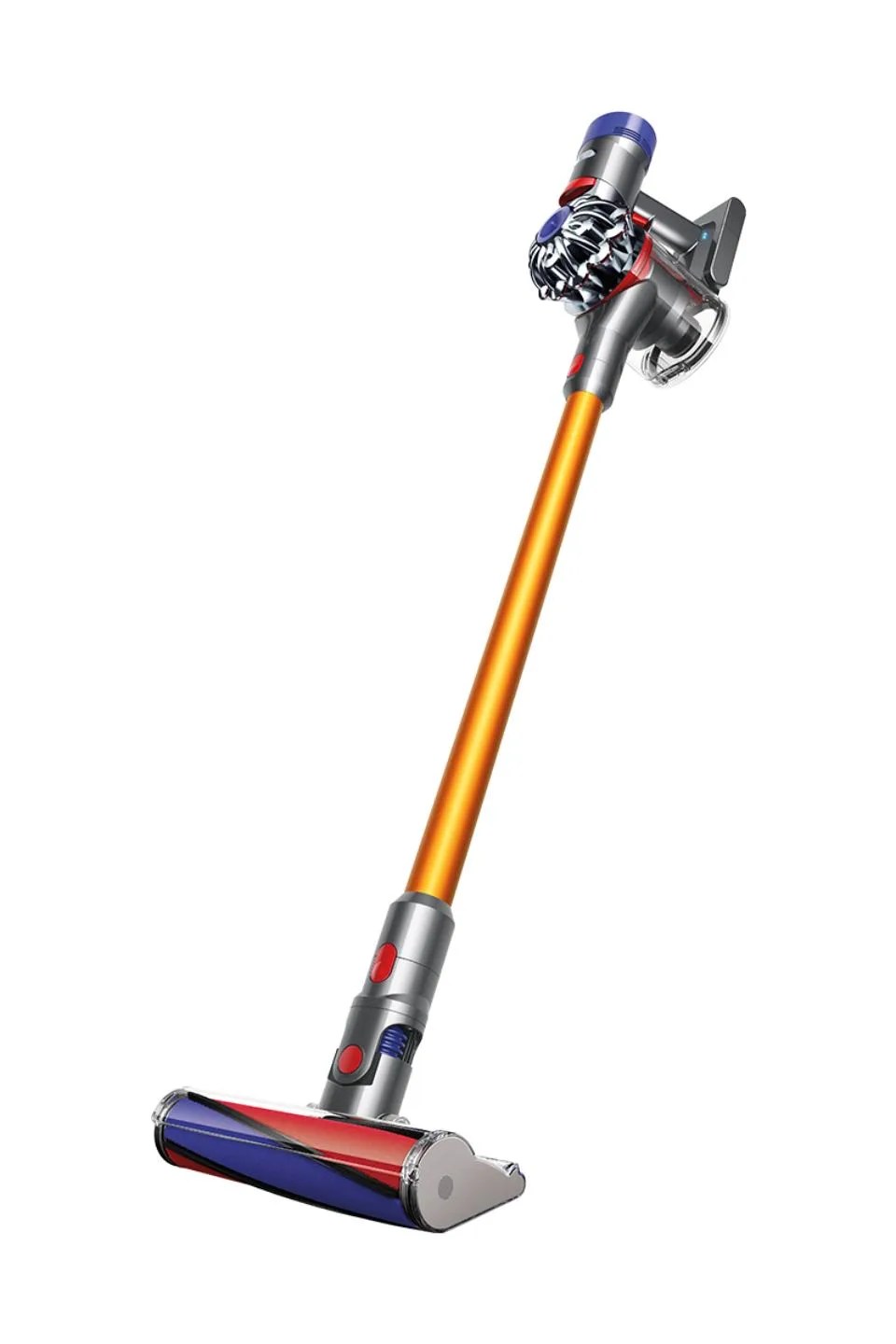 A cordless stick vacuum cleaner