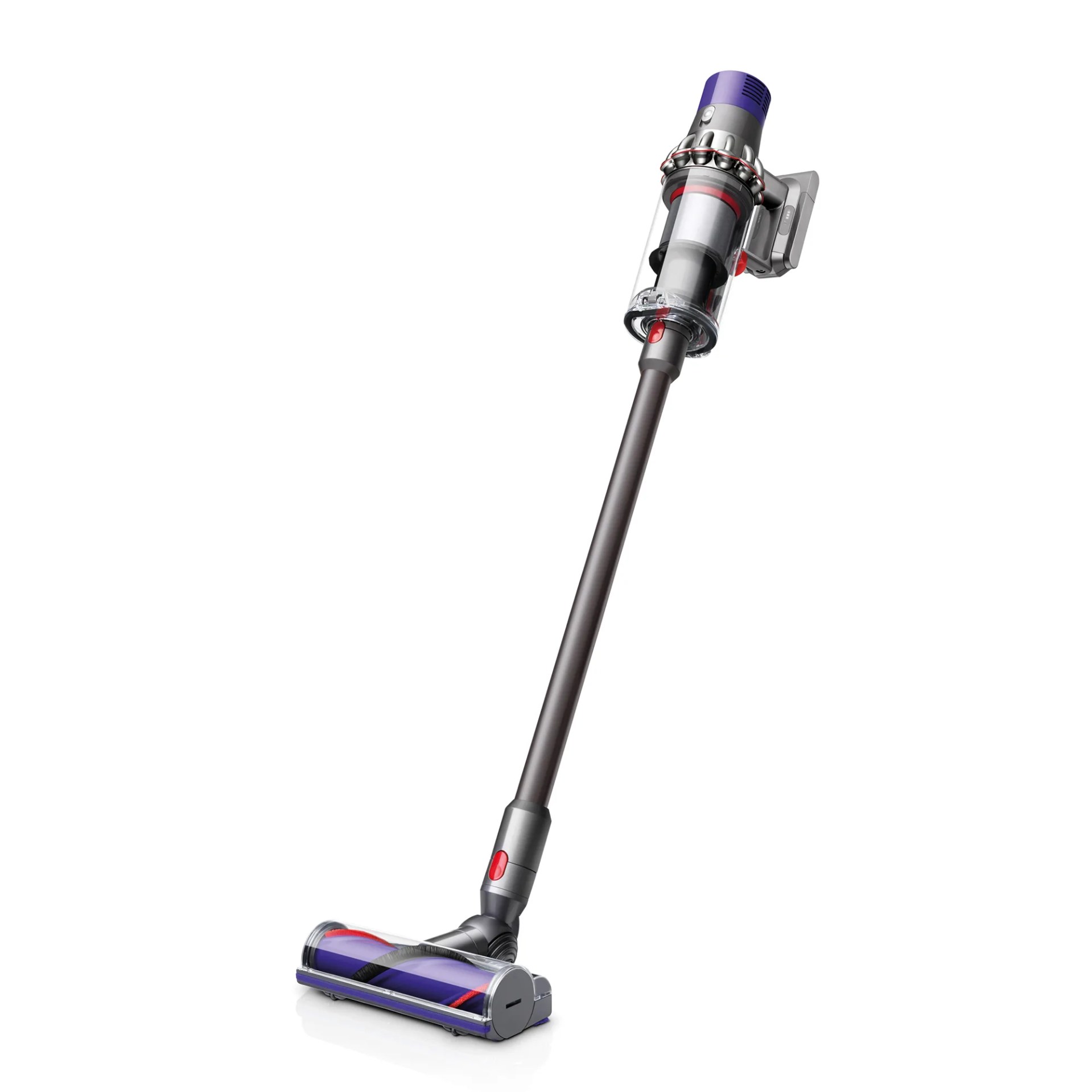 A cordless stick vacuum cleaner