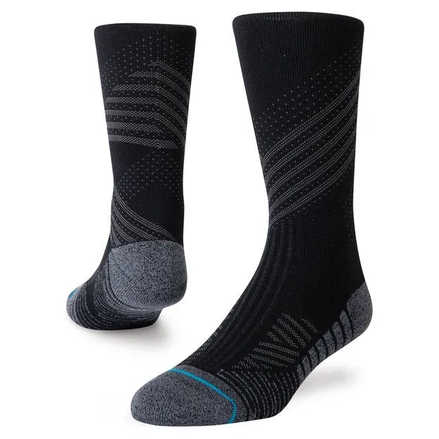 a pair of black and gray socks