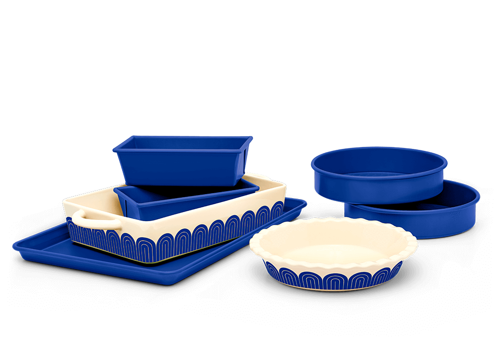 blue bakeware