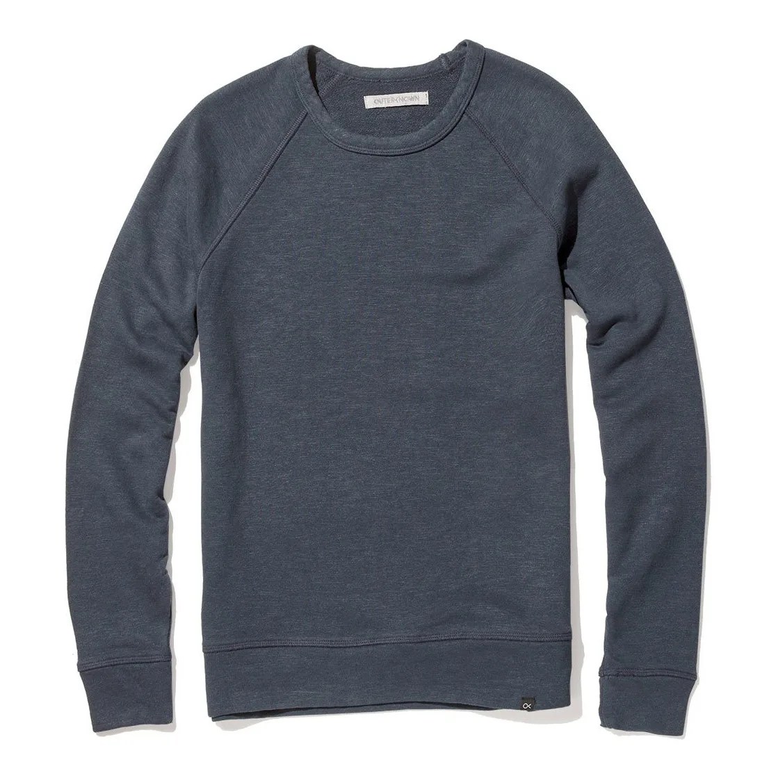 A crew neck sweatshirt