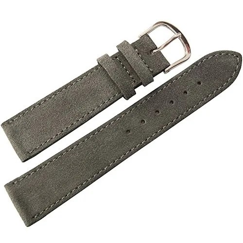 gray suede watch strap
