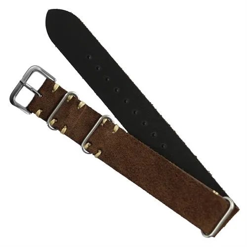 brown suede watch strap
