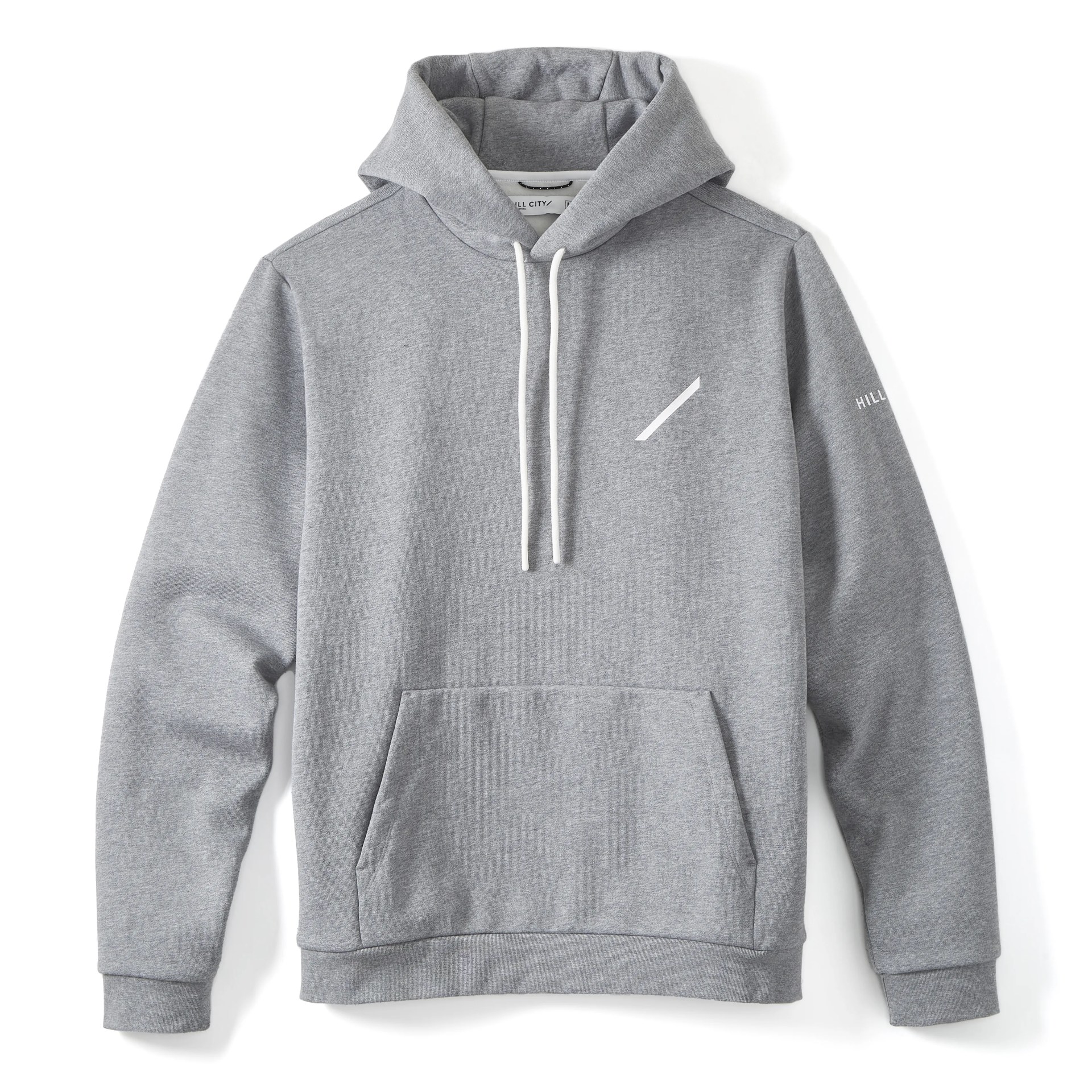 A gray hoodie