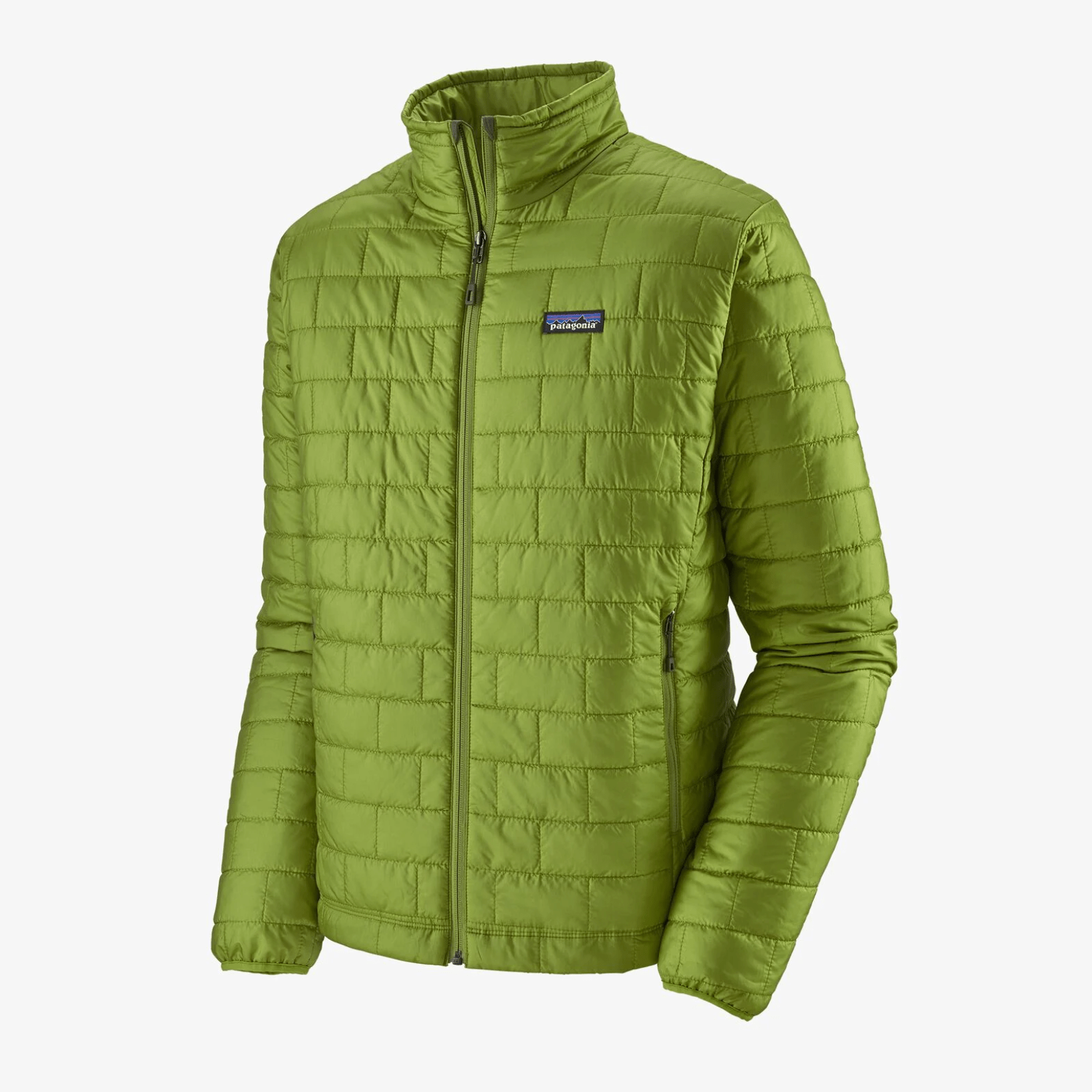 An insulated down jacket