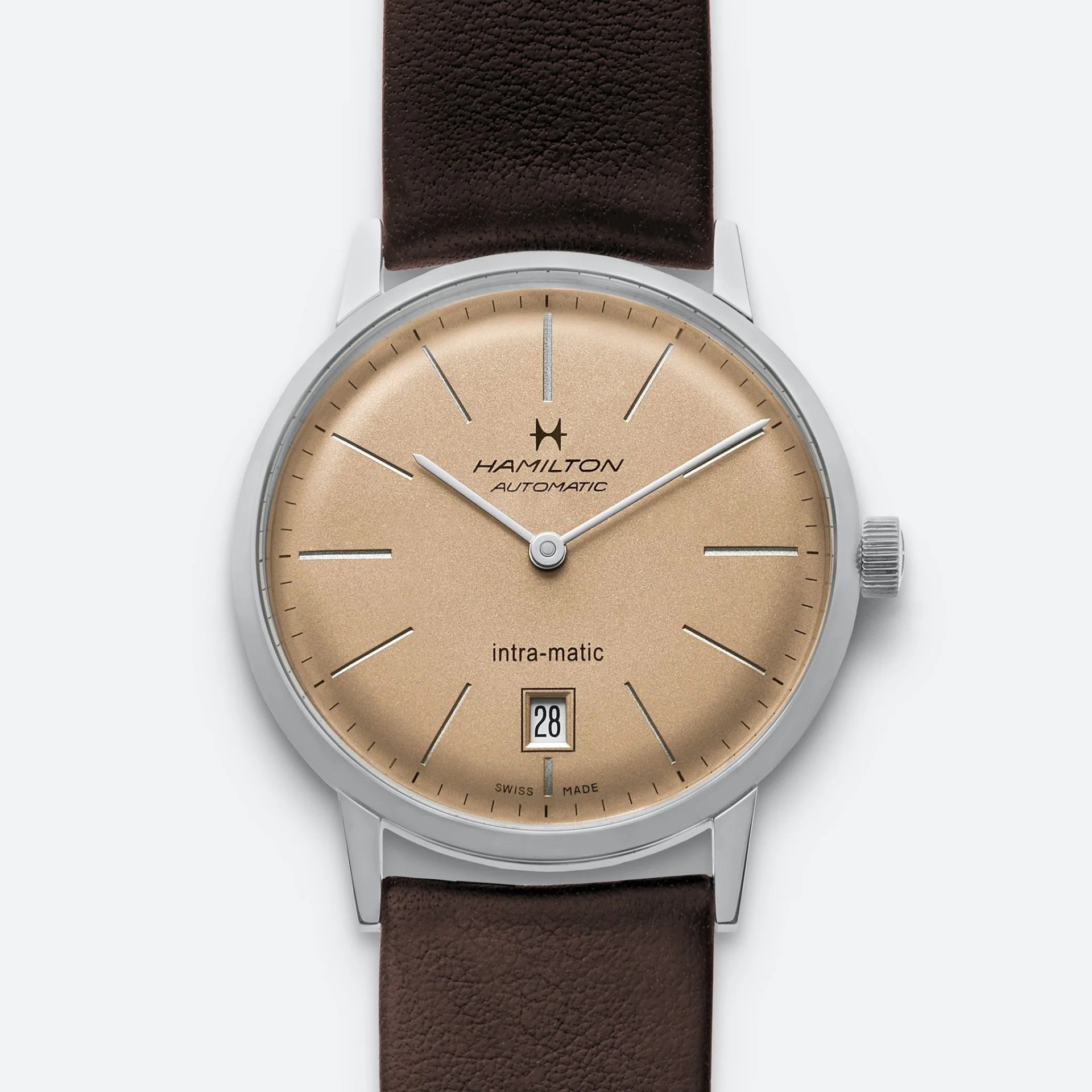 watch with gold dial