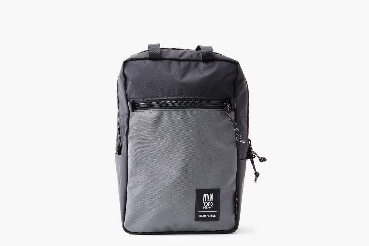 gray backpack