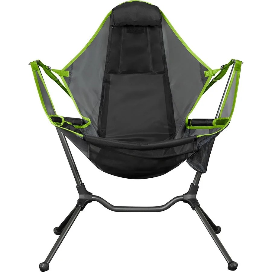 a suspended camping chair