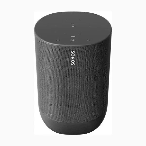 black sonos move speaker