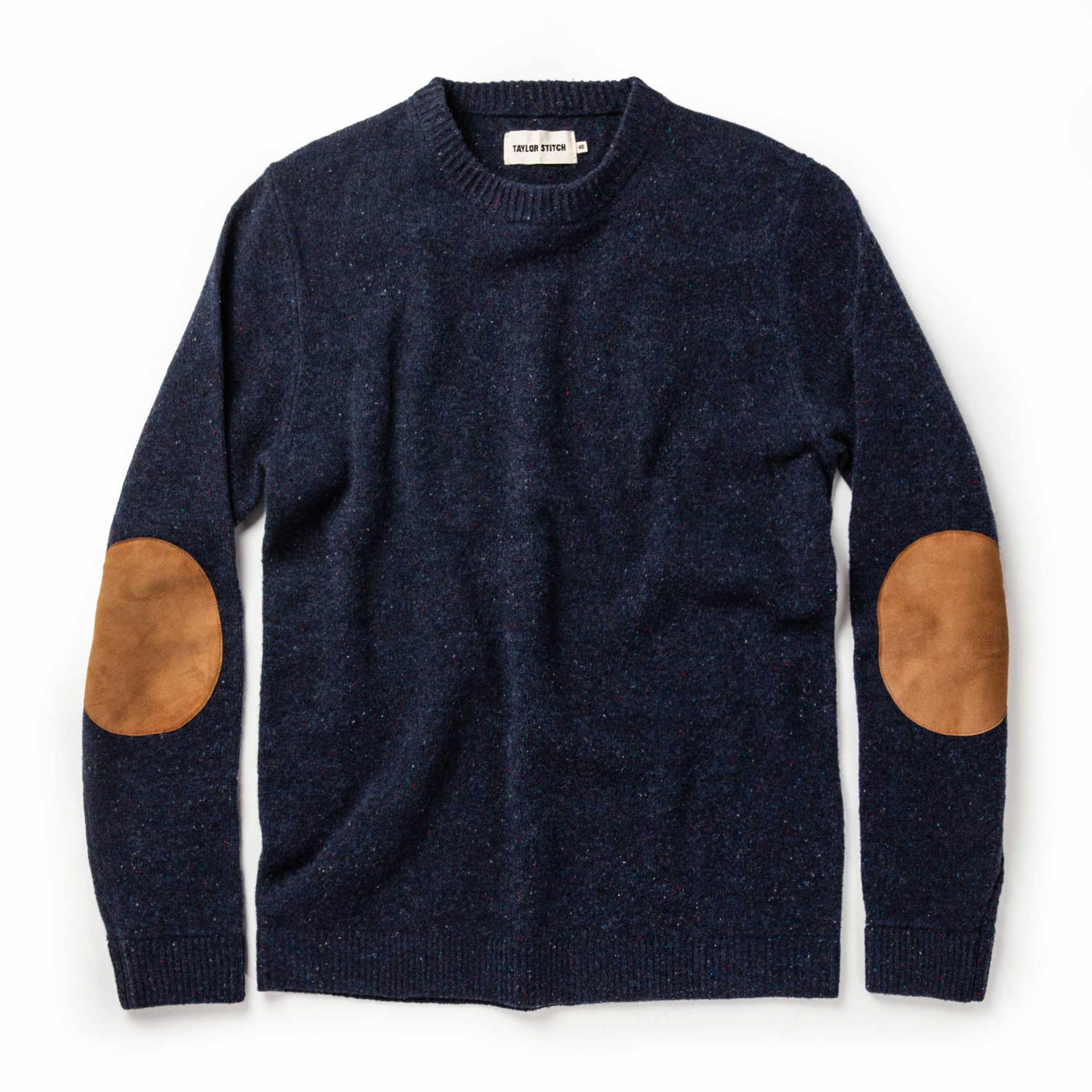 Blue Sweater with elbow patches