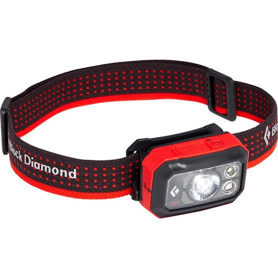 a red and black headlamp