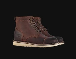 brown leather  boots by milwaukee boot company