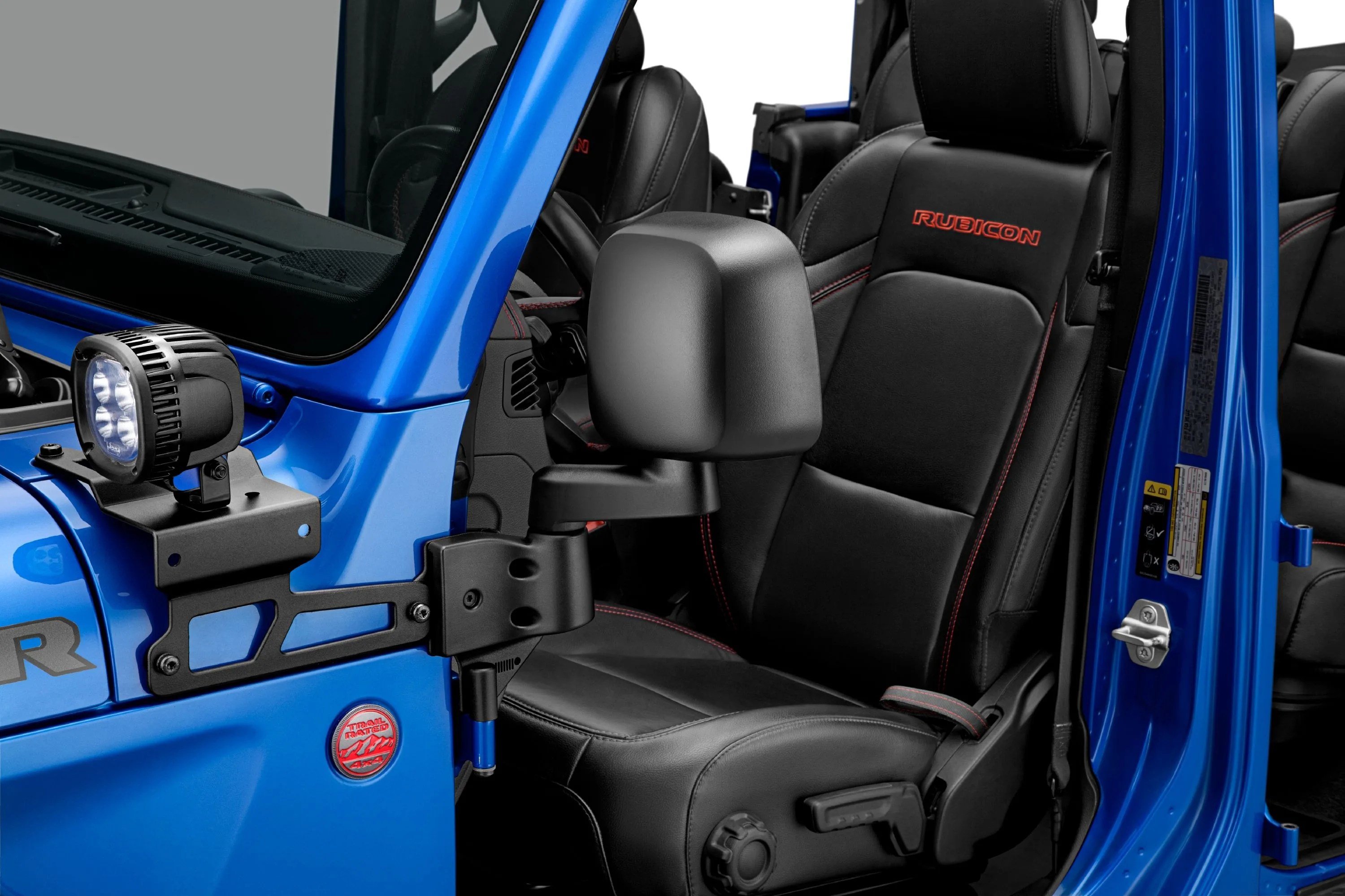 mopar is introducing a new factory built, factory backed doors off mirror kit for jeep owners looking to safely enjoy the ultimate open air driving experience in their jeep wrangler or jeep gladiator when original, factory installed front doors with attached mirrors are removed, two separately mounted side mirrors may be quickly and easily installed for an enhanced rear view