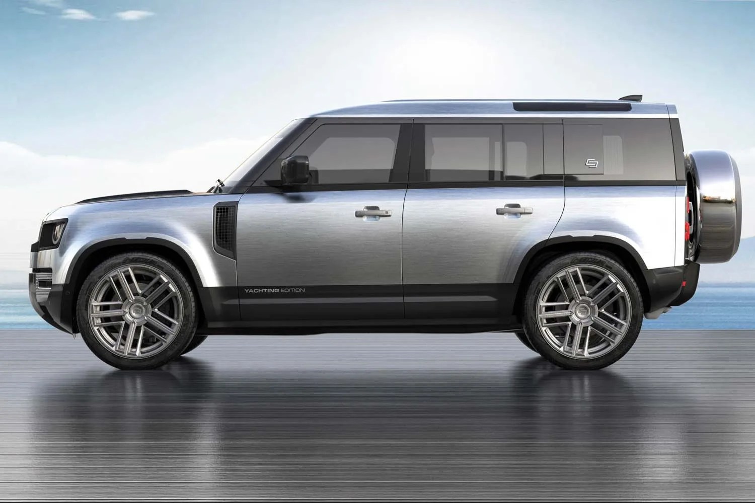 land rover defender yachting