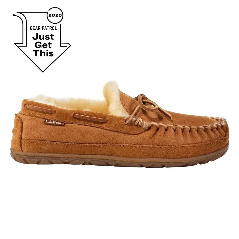 ll bean men's moccasin slipper