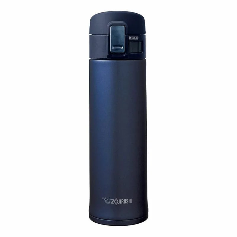 blue travel mug