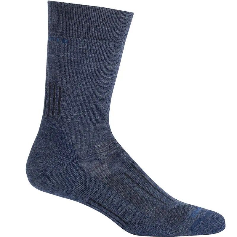 a navy hiking sock