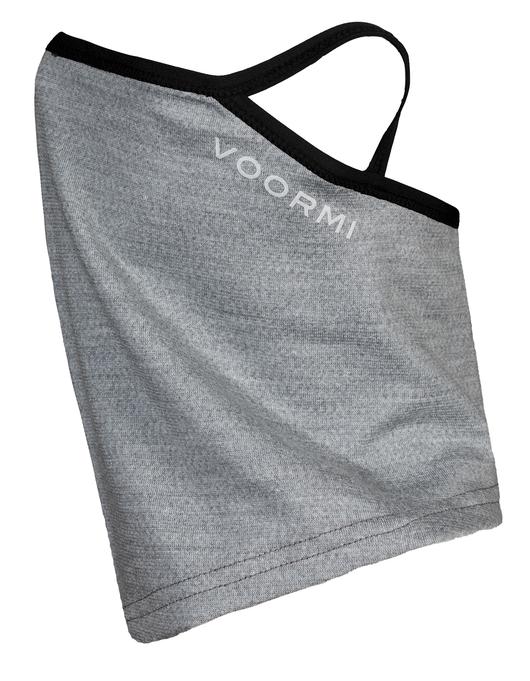 a gray neck gaiter