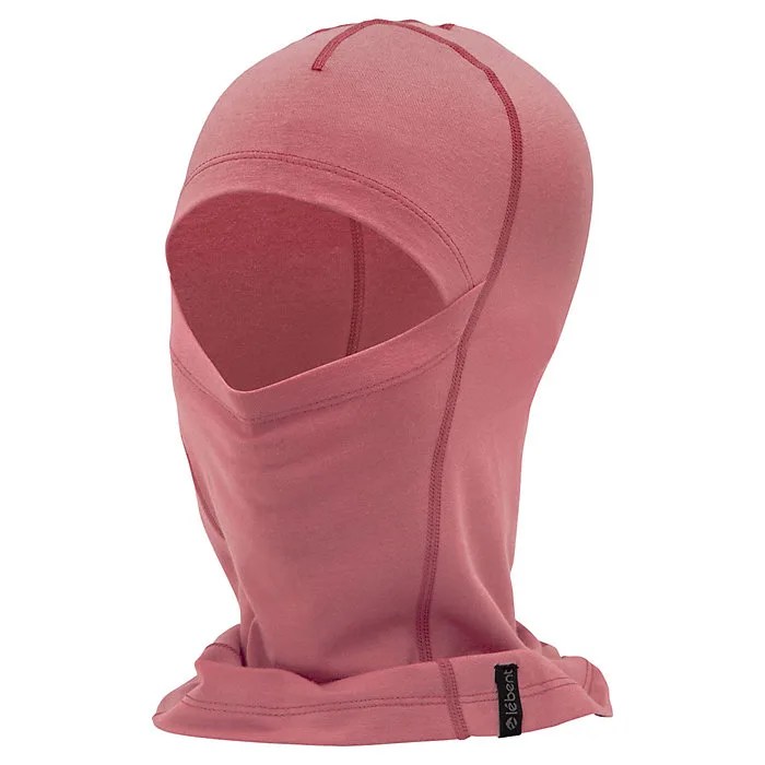 a pink balaclava