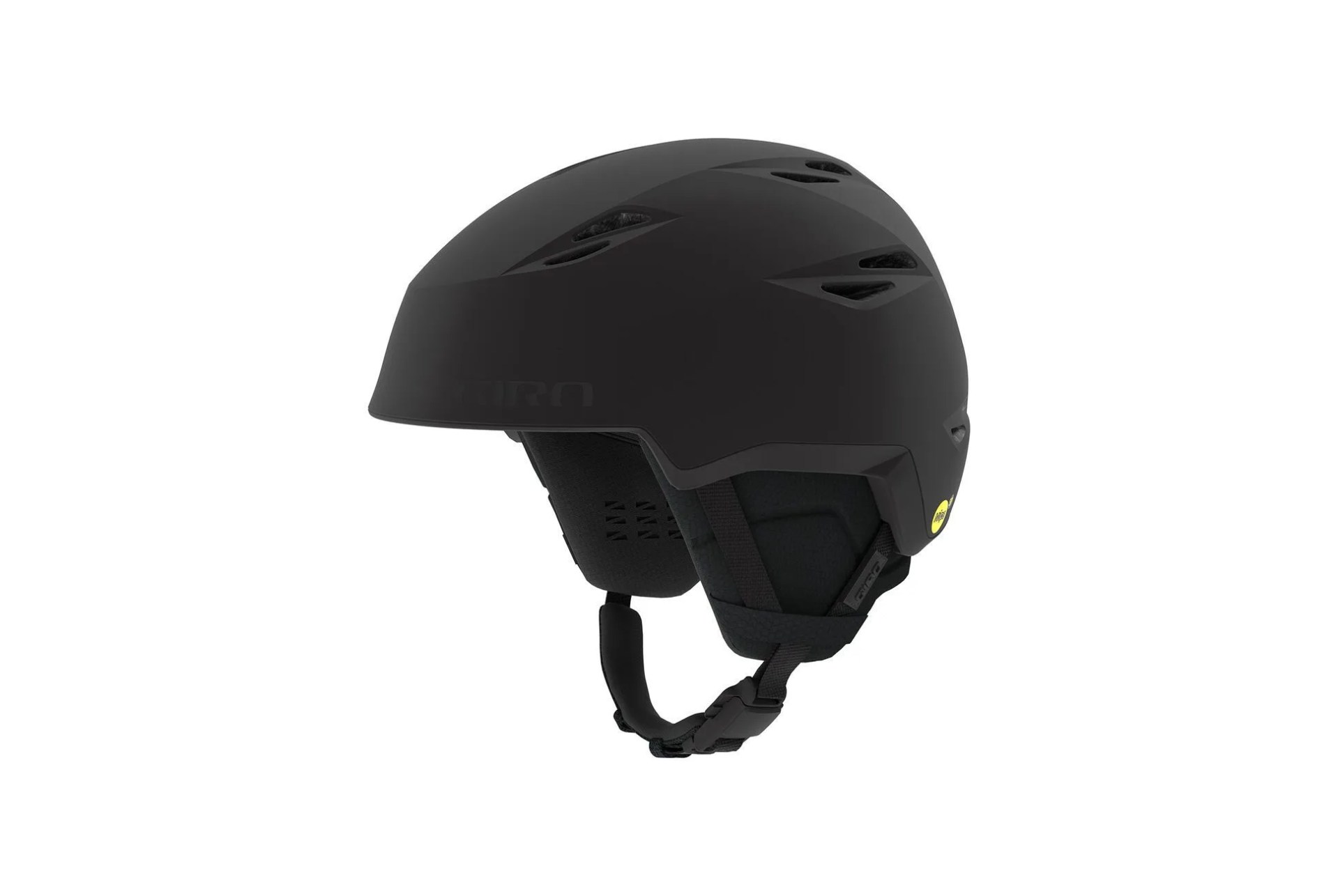 a black ski helmet