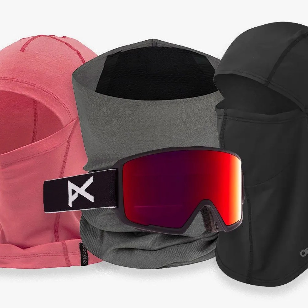a bunch of neck gaiters and balaclavas