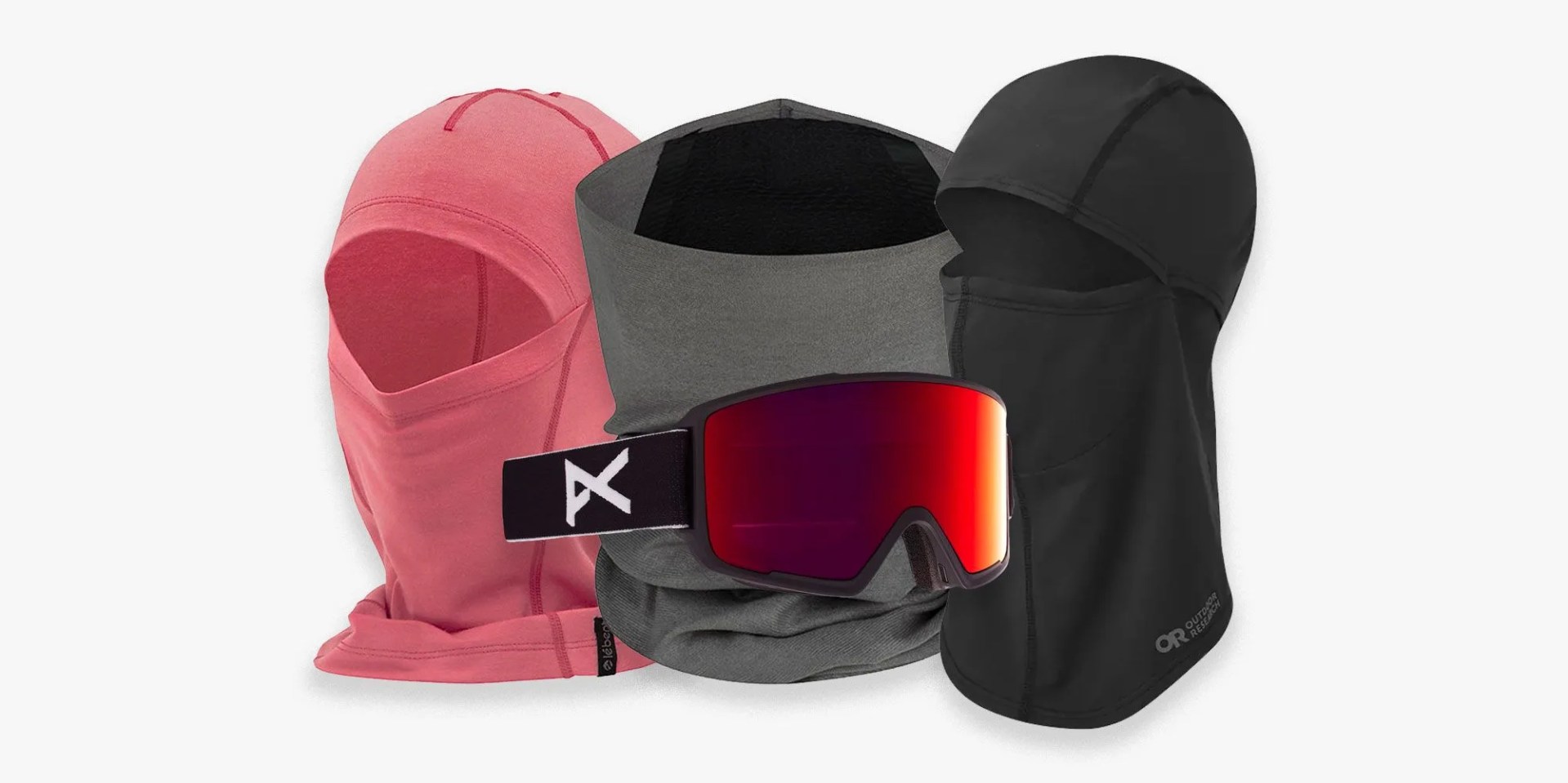 a bunch of neck gaiters and balaclavas