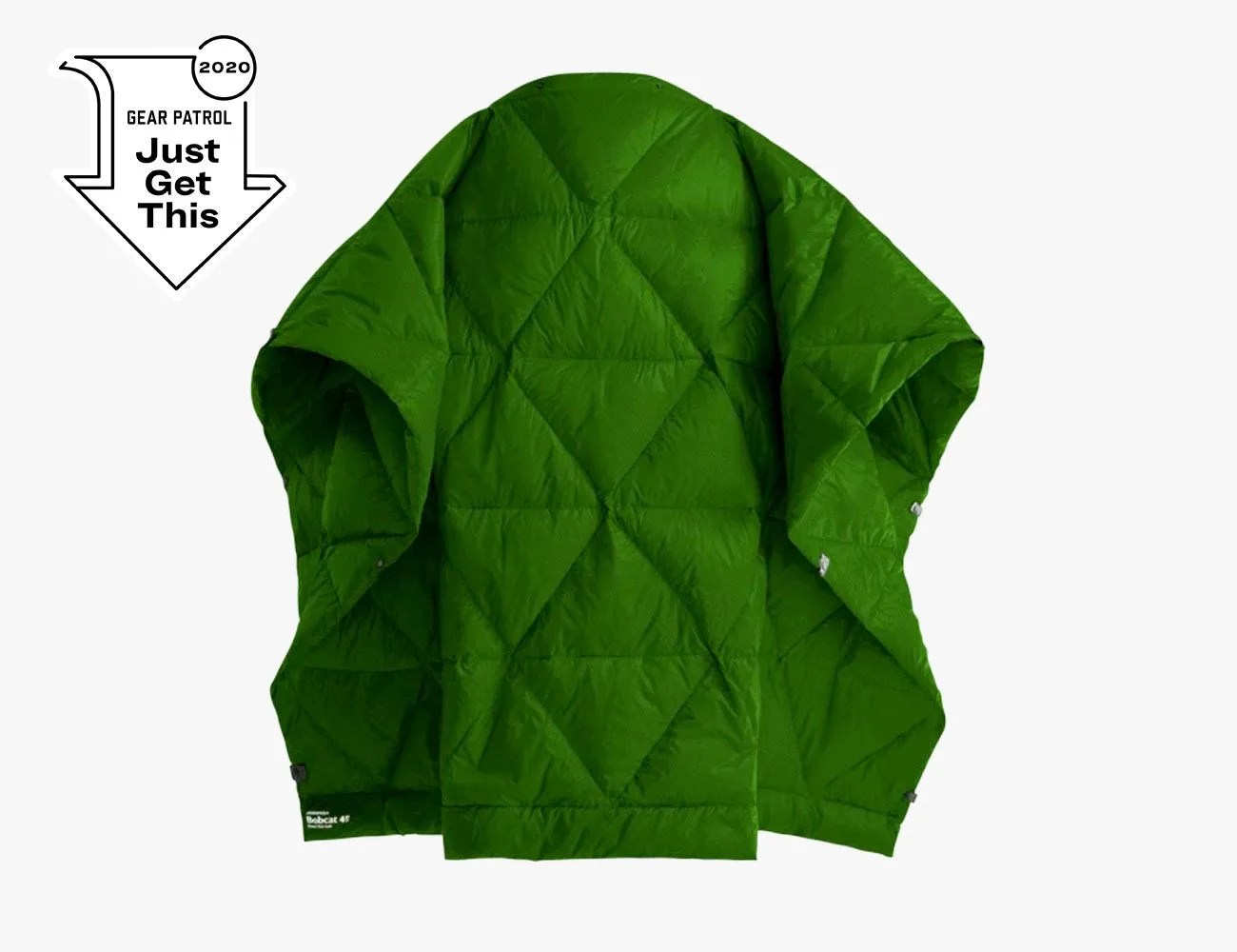 a green insulated blanket