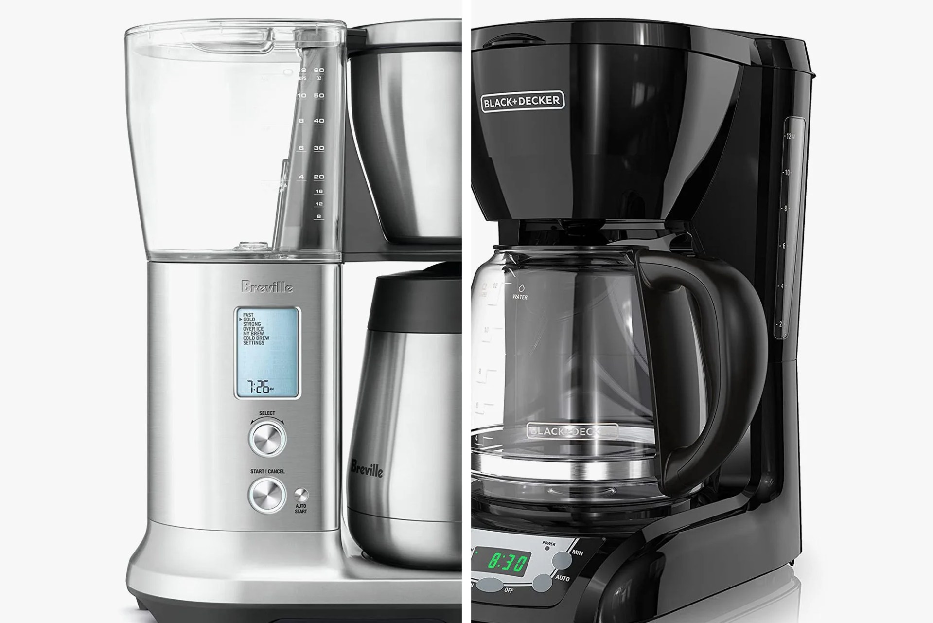 two coffee makers