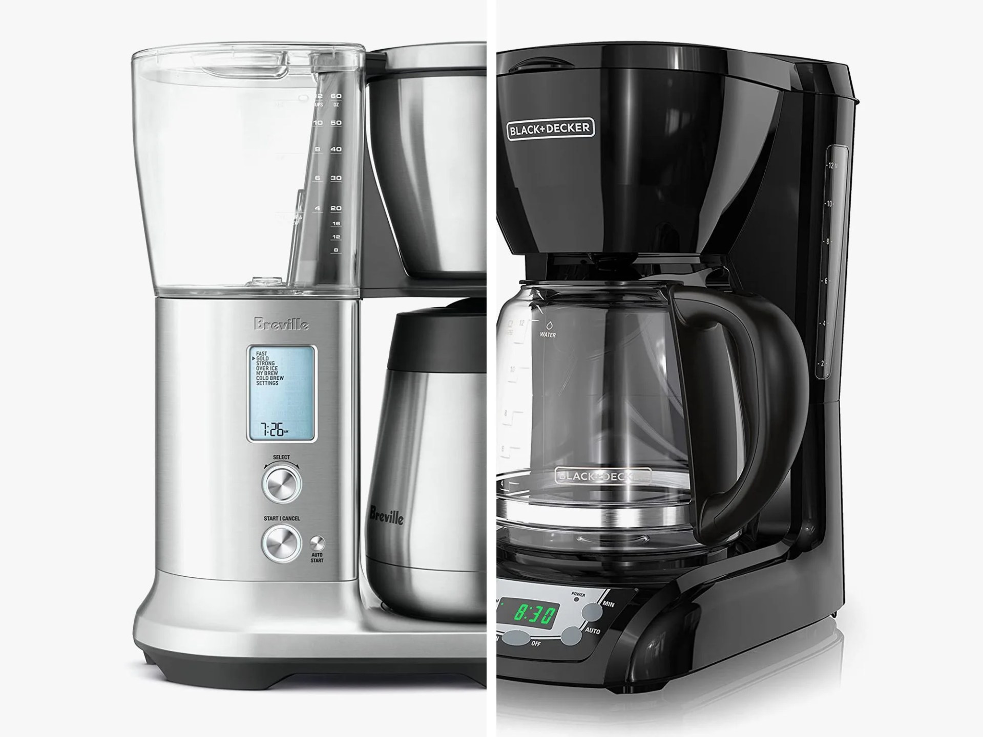 two coffee makers