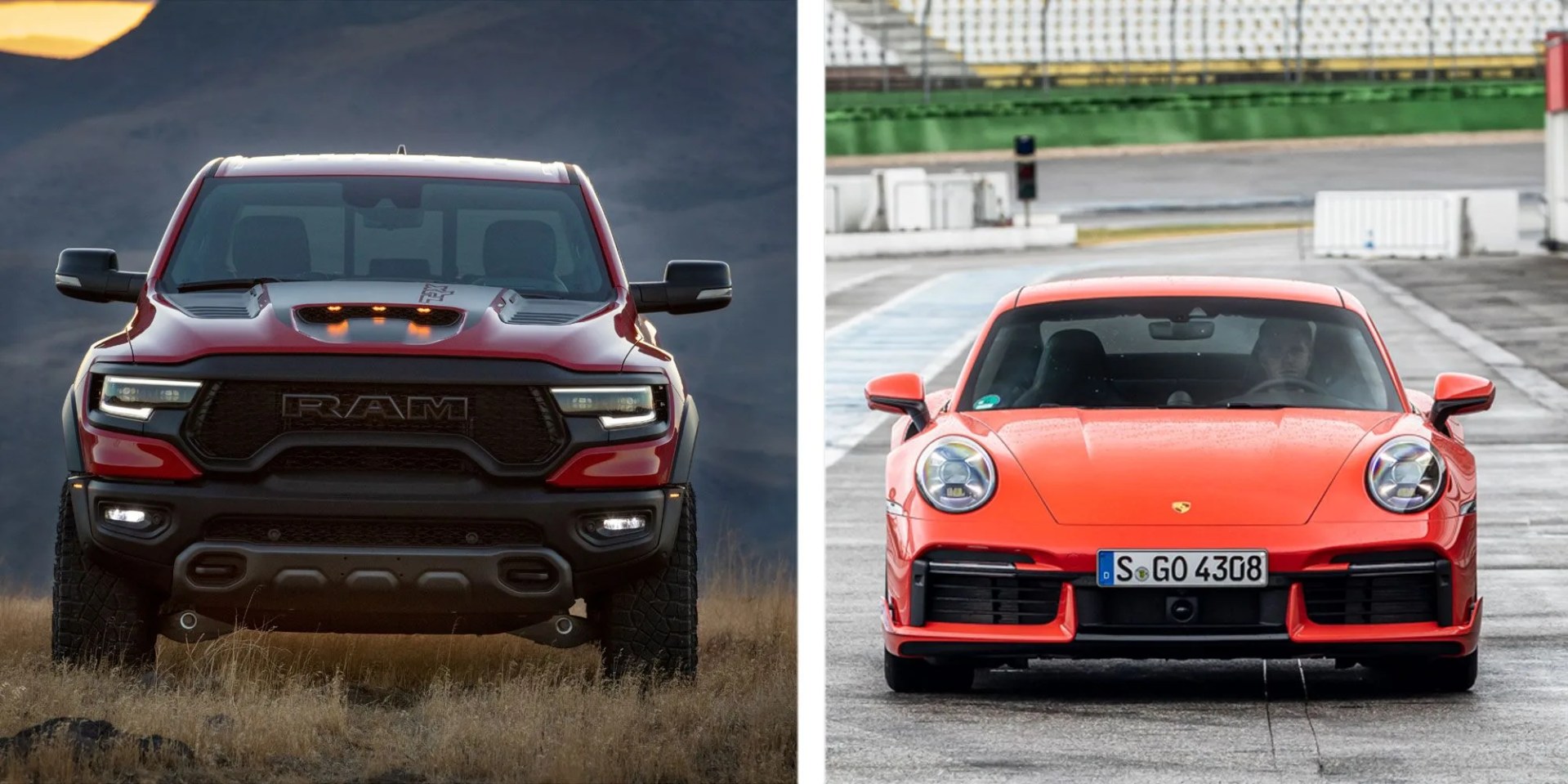 ram 1500 trx 2021 porsche 911 turbo s