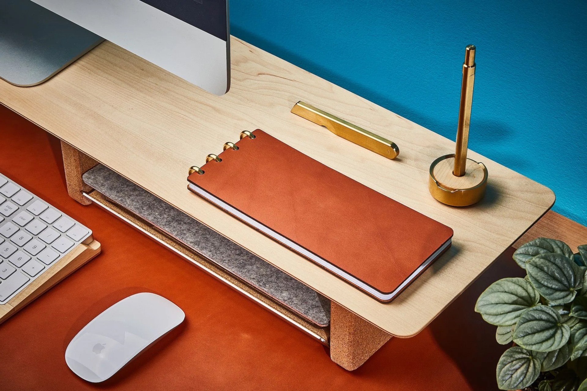 grovemade slim leather notebook