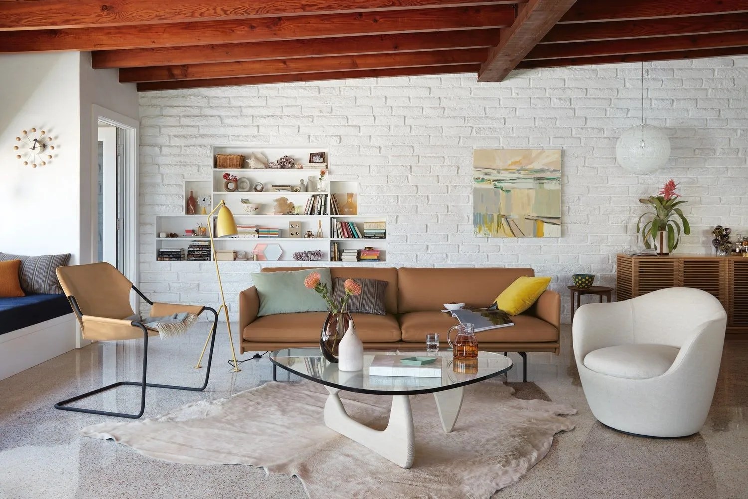 noguchi table in living room setup