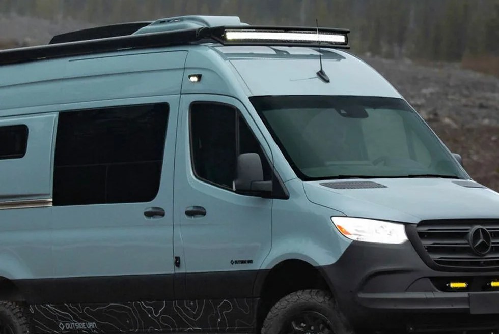 outside van