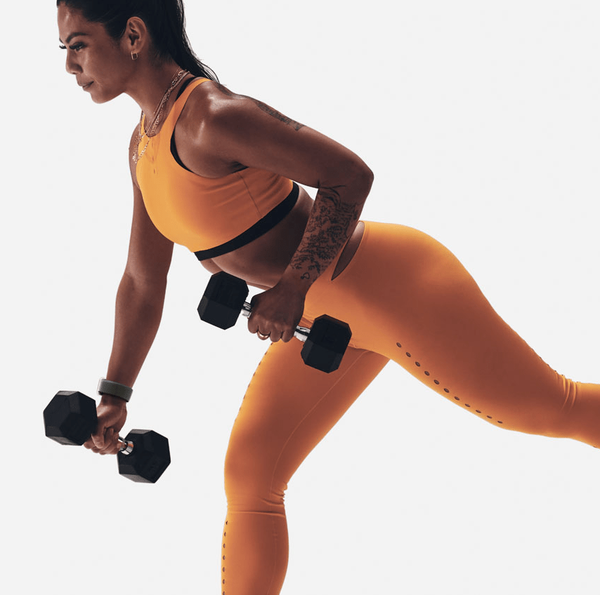 apple fitness plus rogue dumbbells