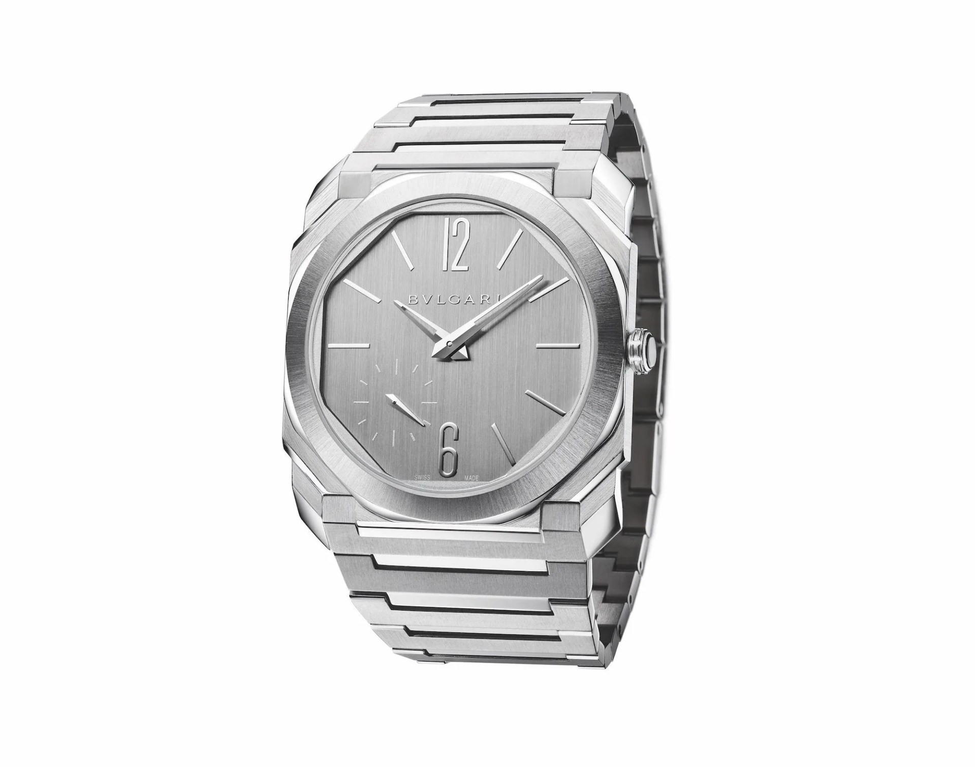 bulgari octo finissimo s steel silvered dial 103464