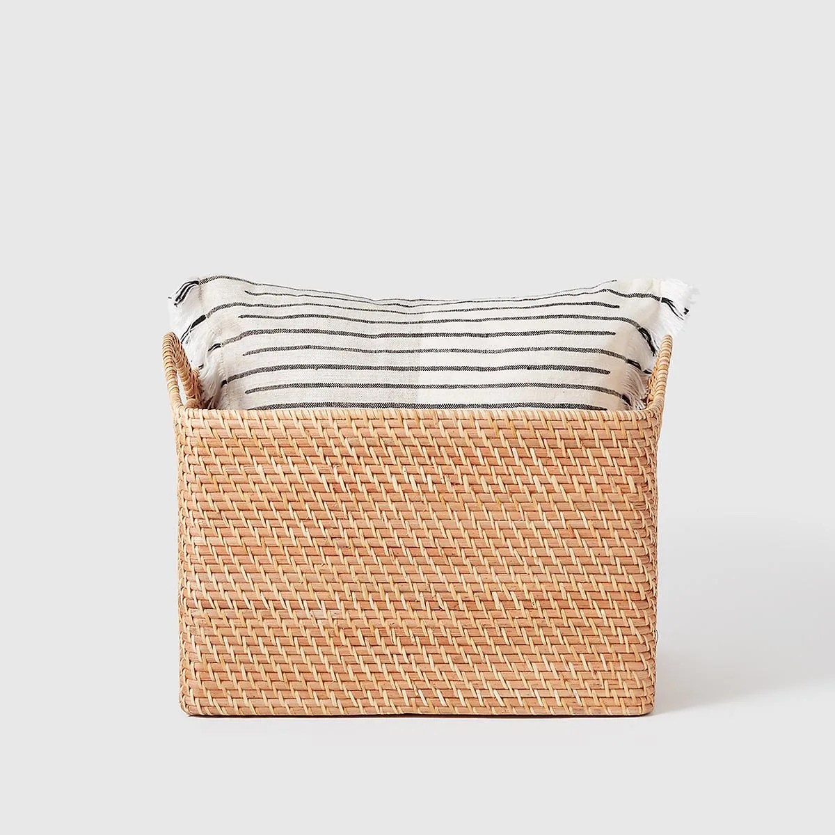 Ori Rattan Honey Natural Oversized Curved Bin