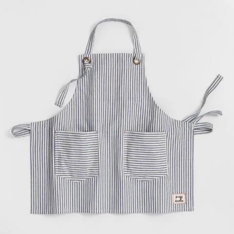 striped apron