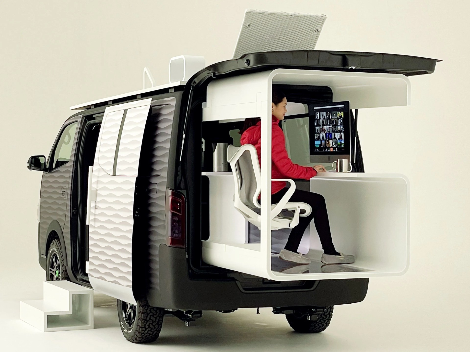 nissan camper van business office mobile